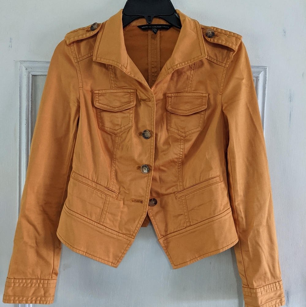 White House Black Market golden yellow jacket. Size 00.